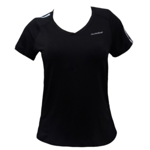 Camiseta Cuello V N/g Racket Dama